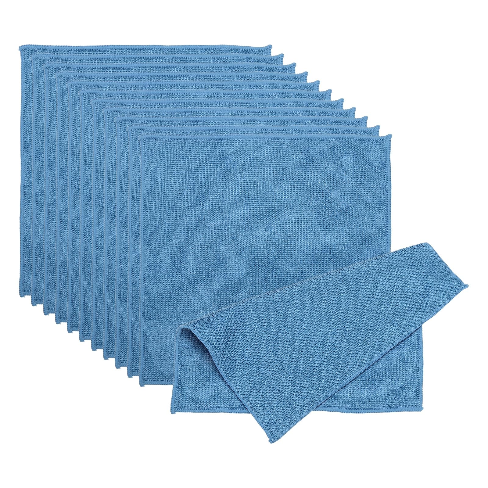 PATIKIL 12-pack microfiber cleaning cloths in Deep Blue, 8.66 x 8.66 inches