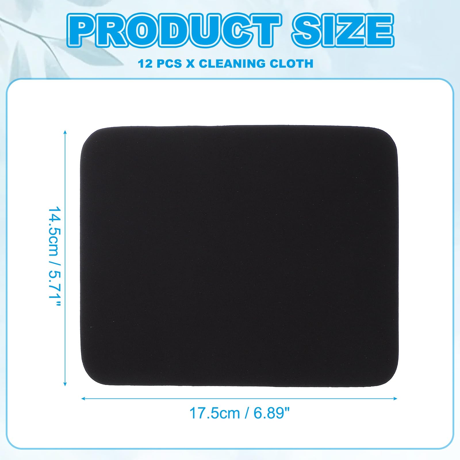 Close up of PATIKIL microfiber cleaning cloths for lenses