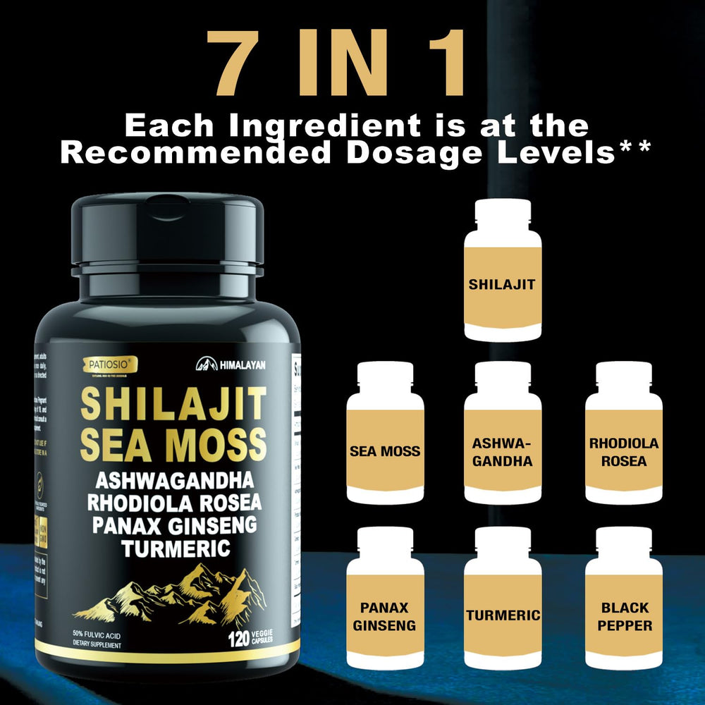 Ashwagandha and Rhodiola Rosea blend in capsules