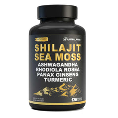 Patiosio Shilajit capsules for men bottle front with 120 capsules
