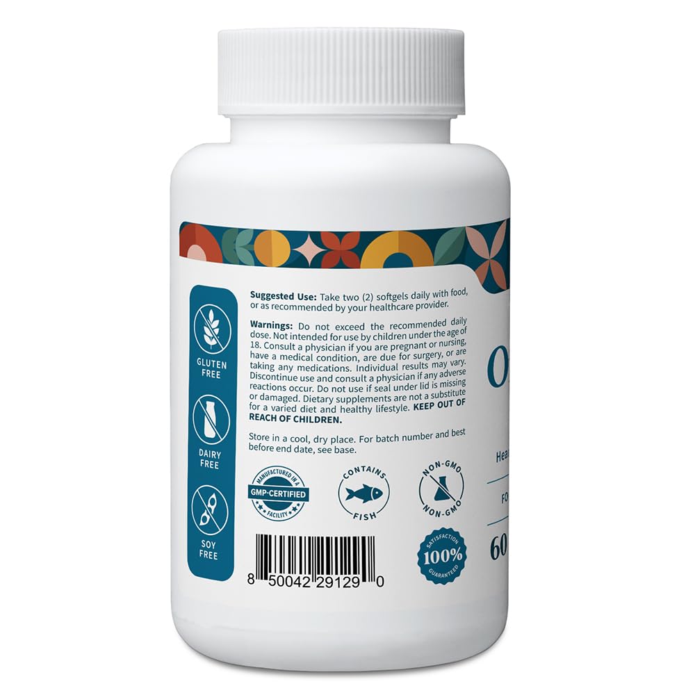 Burpless Omega-3 softgels in clear capsules