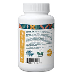 Close-up of saffron extract label showing 88.5 mg per serving