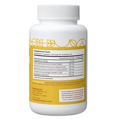 Close-up of product label showing key ingredients