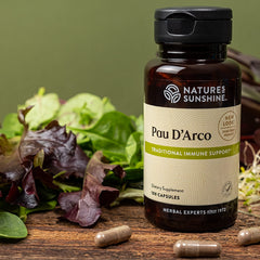 Close-up of Pau D'Arco capsules