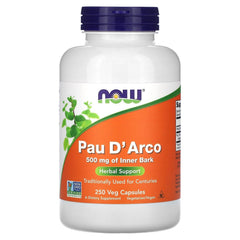 Now Foods Pau D'Arco 500 mg Inner Bark Capsules - product image 1