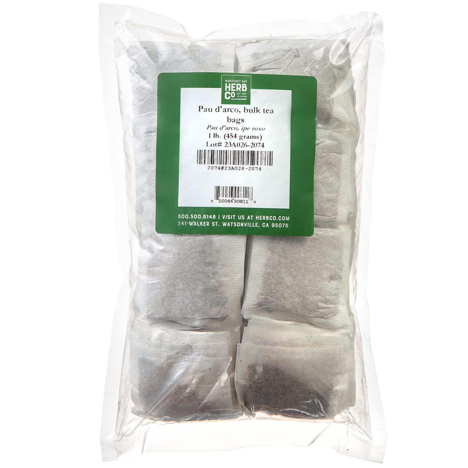 Pau D’arco herbal tea bags in a 1 lb package