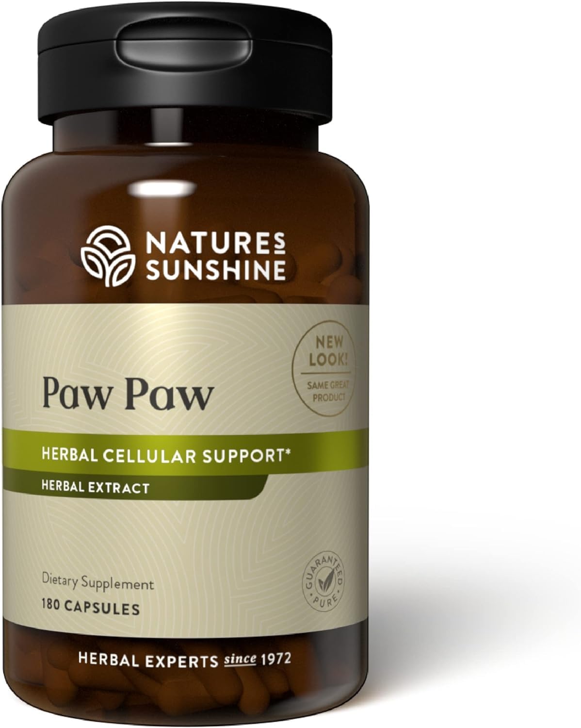 Paw Paw Cell-Reg 180 capsules bottle on white background