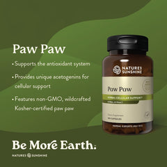 Close-up of Paw Paw Cell-Reg bottle with 180 capsules