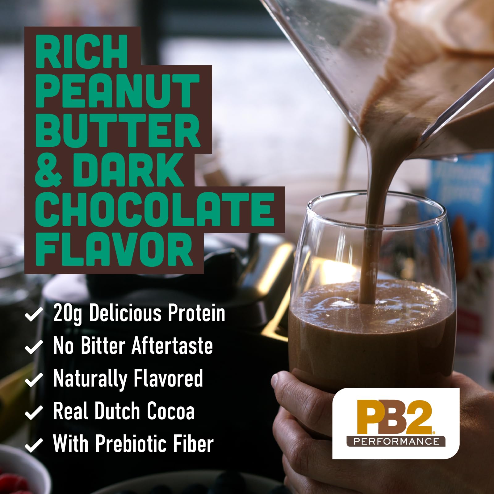 Ingredients list for PB2 Performance Peanut Dutch Cocoa 2lb
