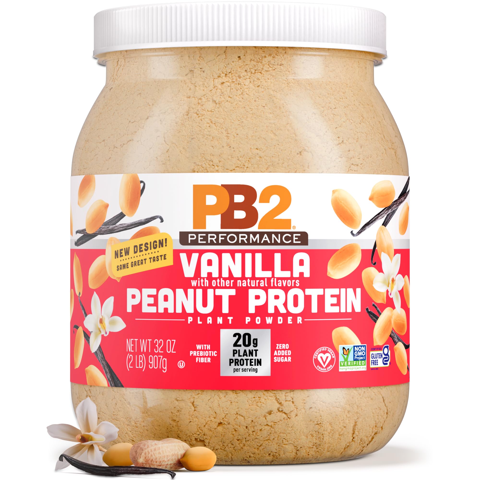 PB2 Performance Peanut Protein Powder Vanilla 2lb – front view