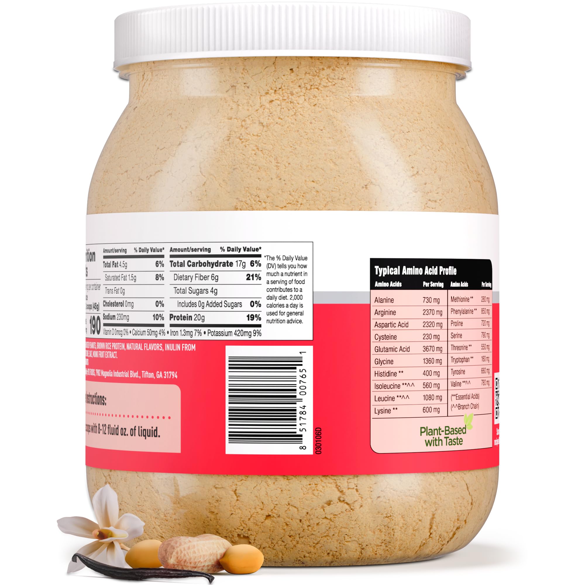 PB2 Performance Peanut Protein Powder Vanilla 2lb uses and servings