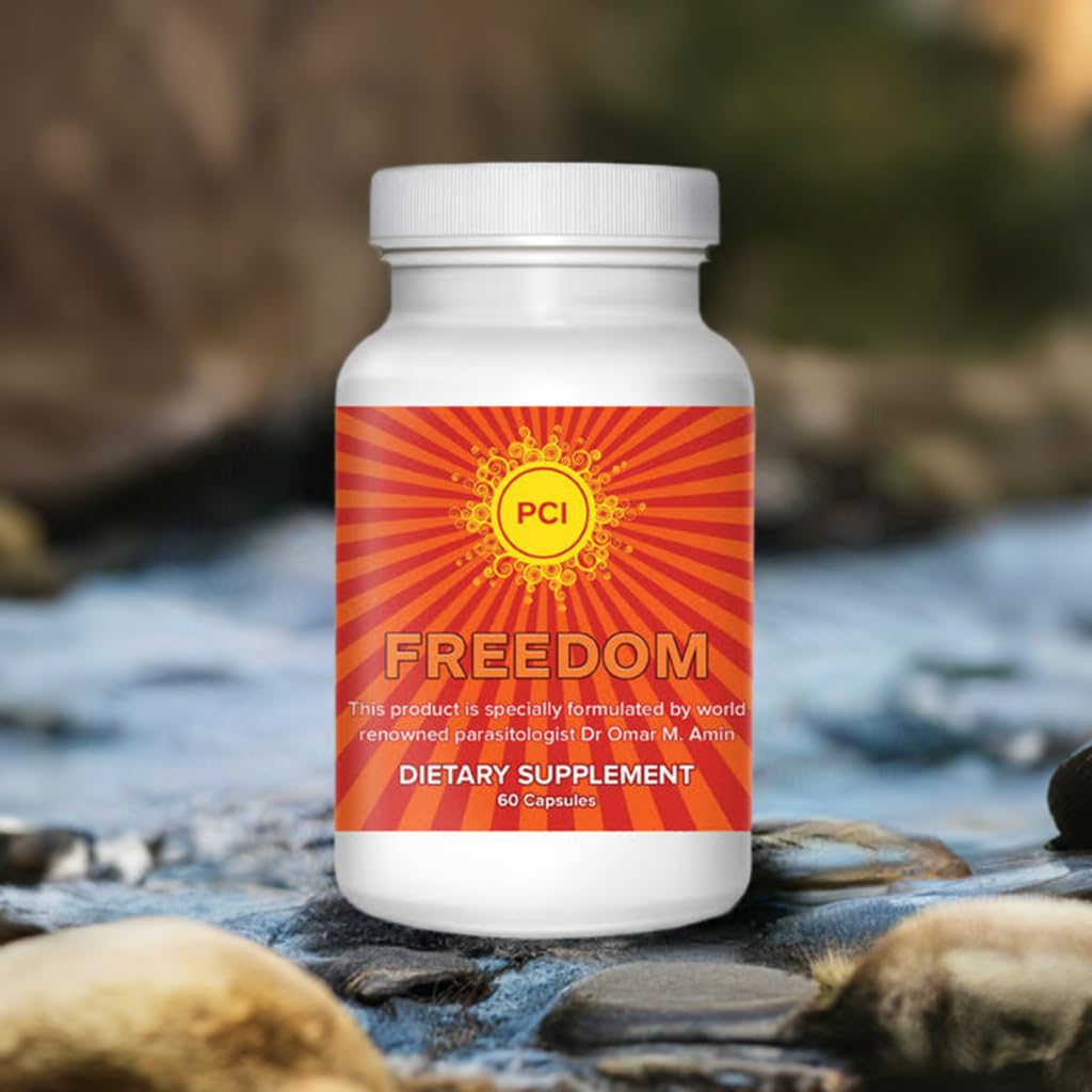 Front label of PCI Freedom Herbal Remedy bottle