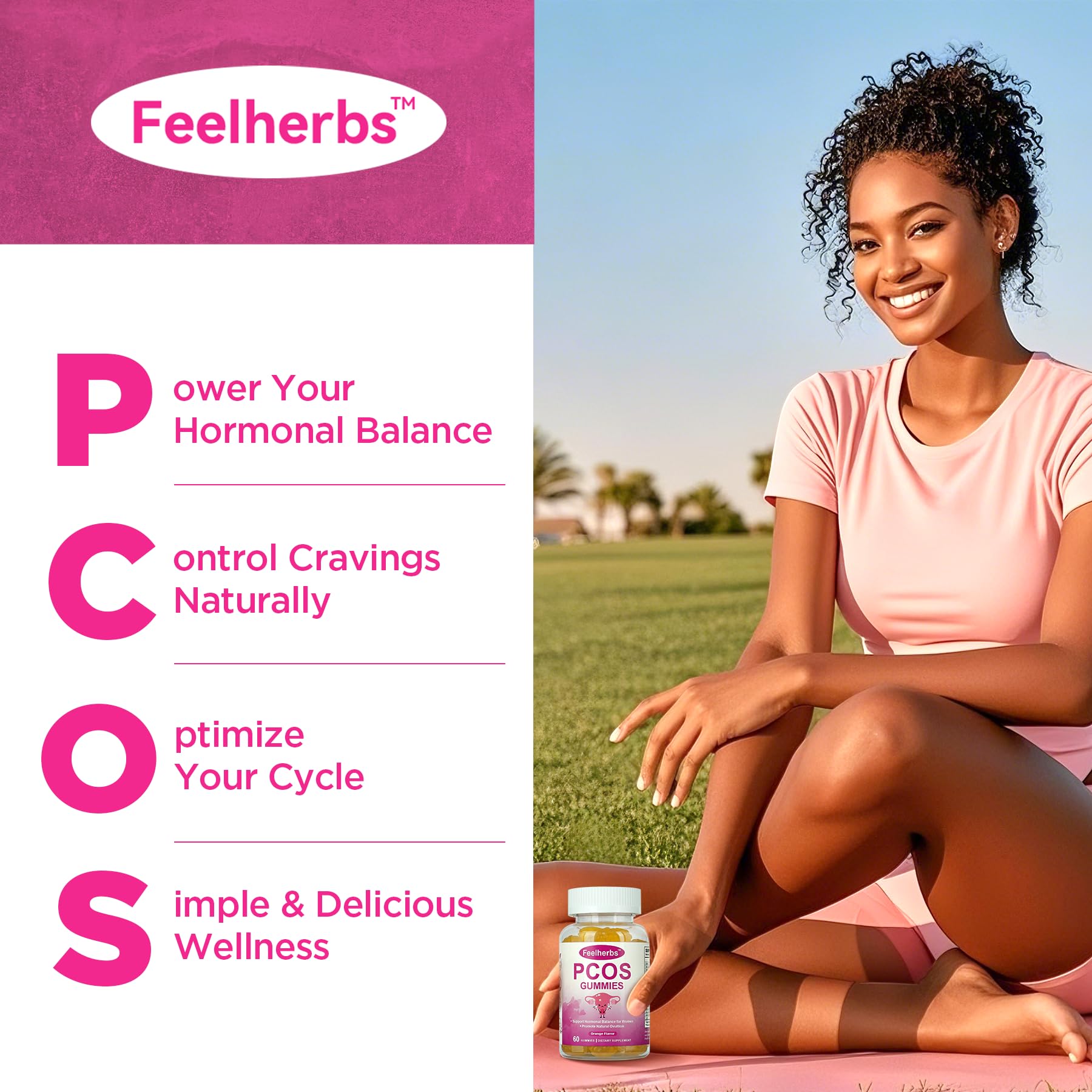 Illustration of ovarian health and hormonal balance