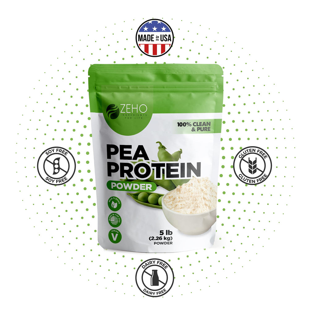 Pea Protein Powder 5lb mixed into a shake for a smooth texture