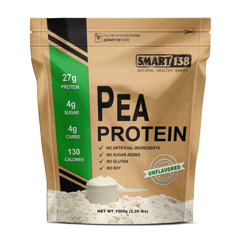 1000g unflavored pea protein powder in packaging