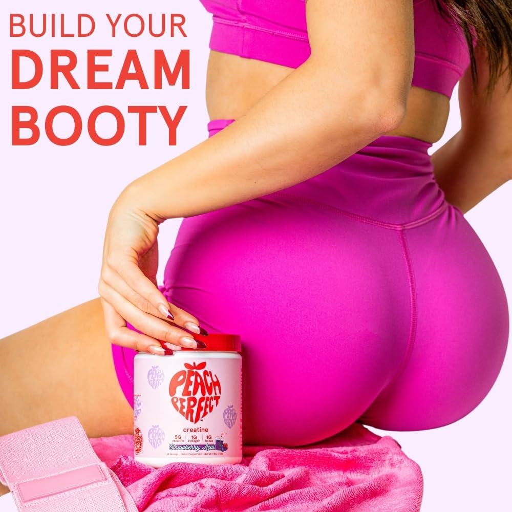 Peach Perfect creatine with BCAAs mix after training for smoother recovery.