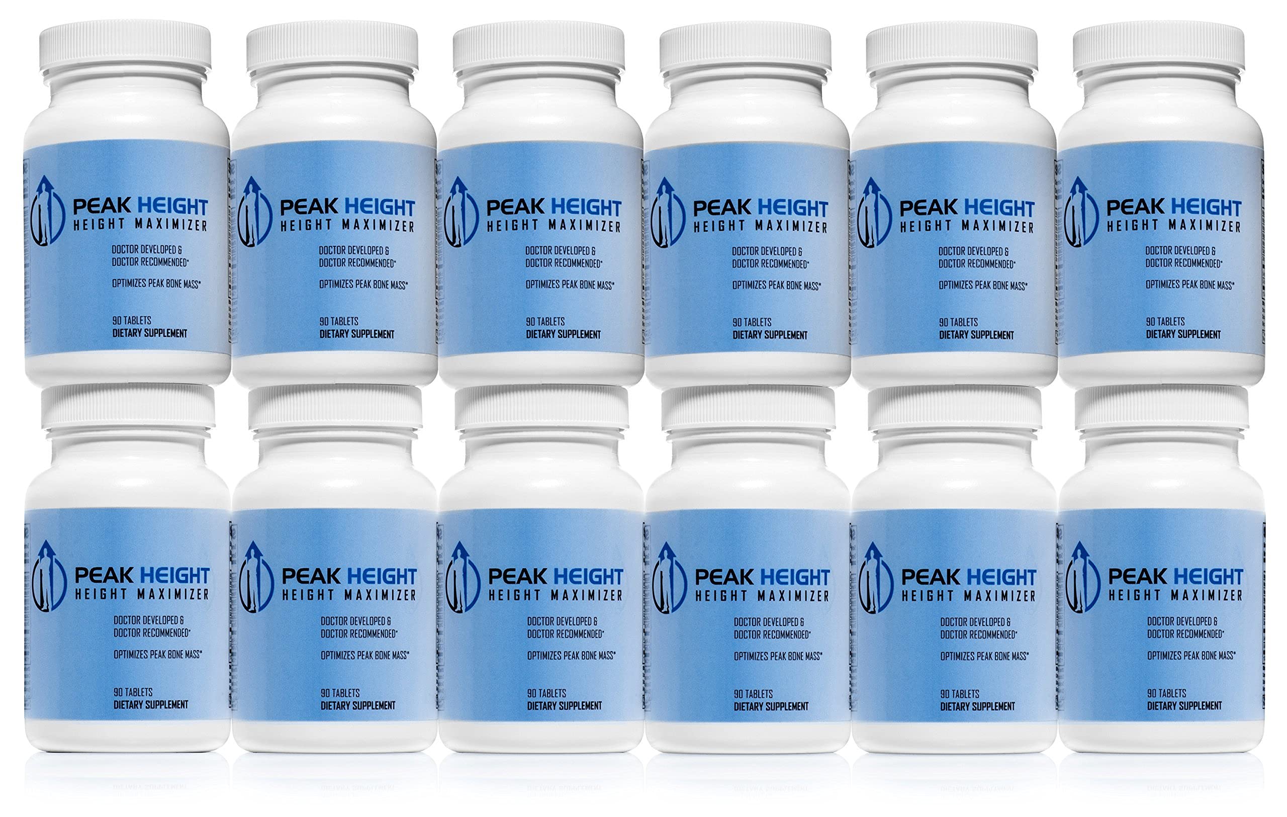 Peak Height Growth Supplement bottle on white background
