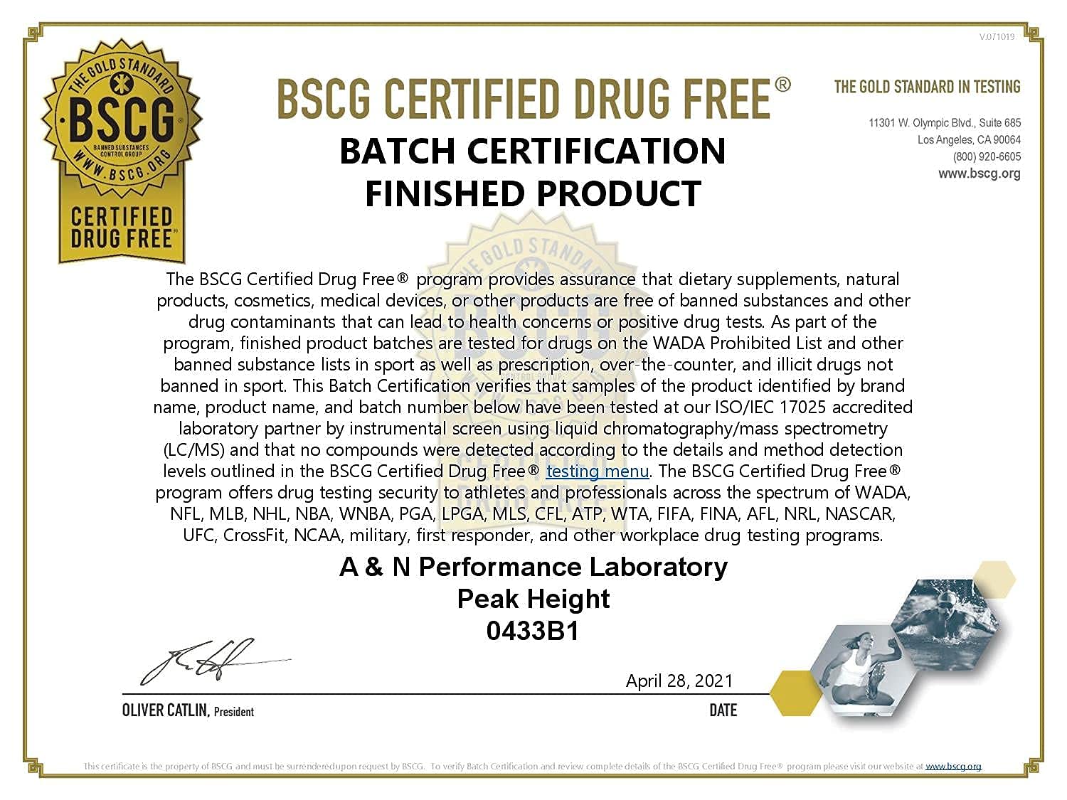 Doctor-recommended Peak Height label on packaging