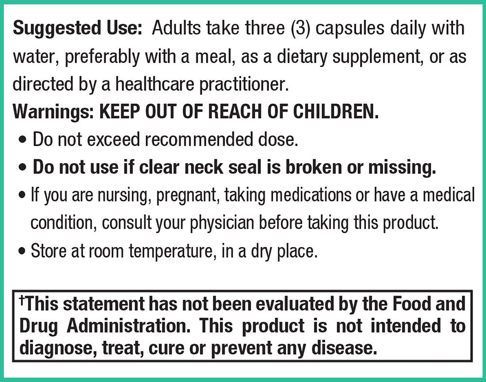 Bottle with supplement capsules showing clean formula