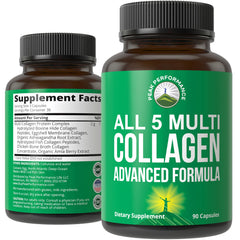 Peak Performance All 5 Multi-Collagen bottle label