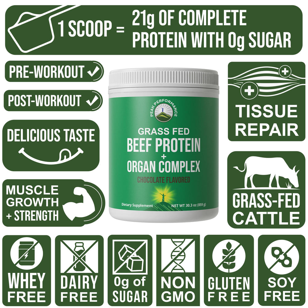 Peak Performance muscle-building concept image — protein support for strength and lean mass goals.