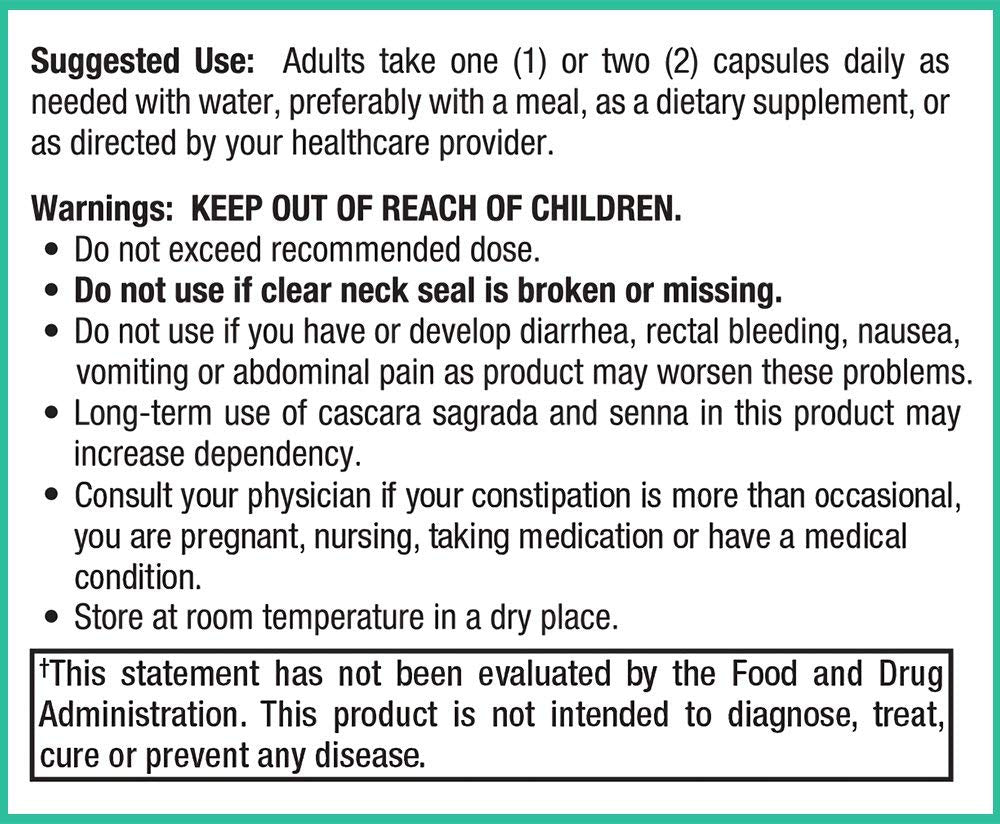 Senna leaf extract for gentle colon cleansing