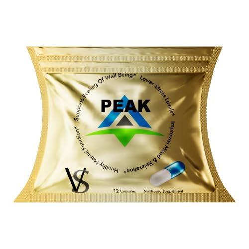 Peak Supplement bottle on white background
