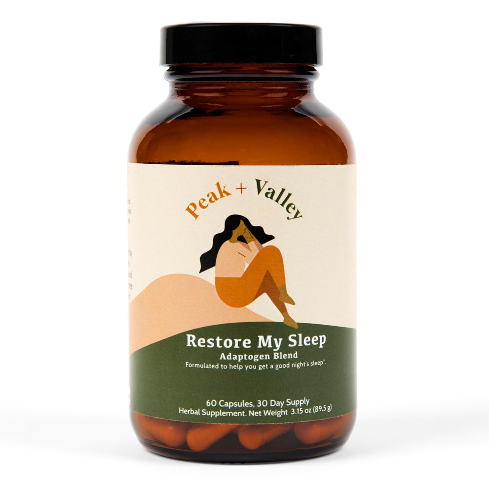 Peak + Valley Natural Sleep Aid bottle and box