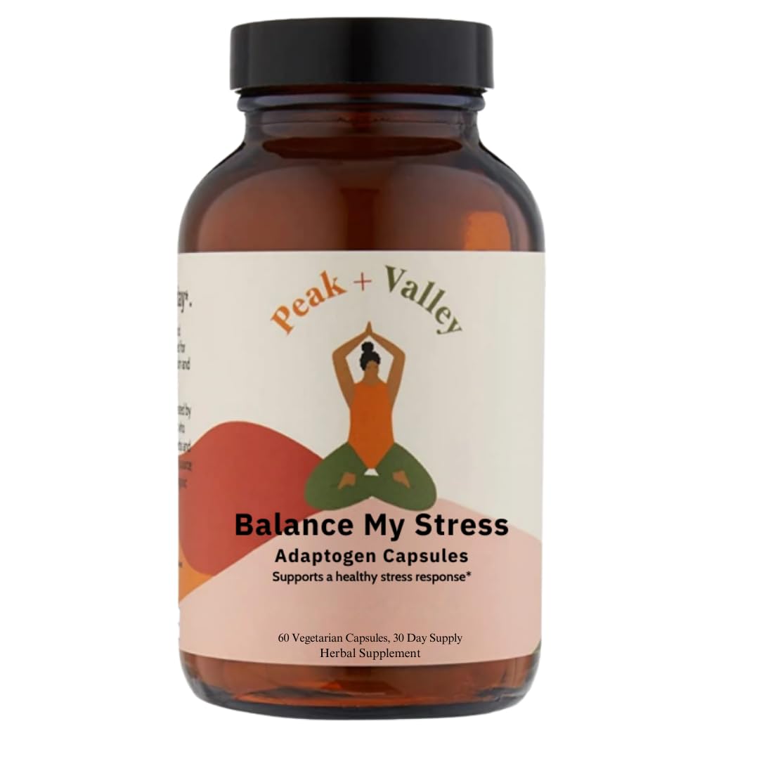 Peak + Valley Stress Relief bottle for mood support