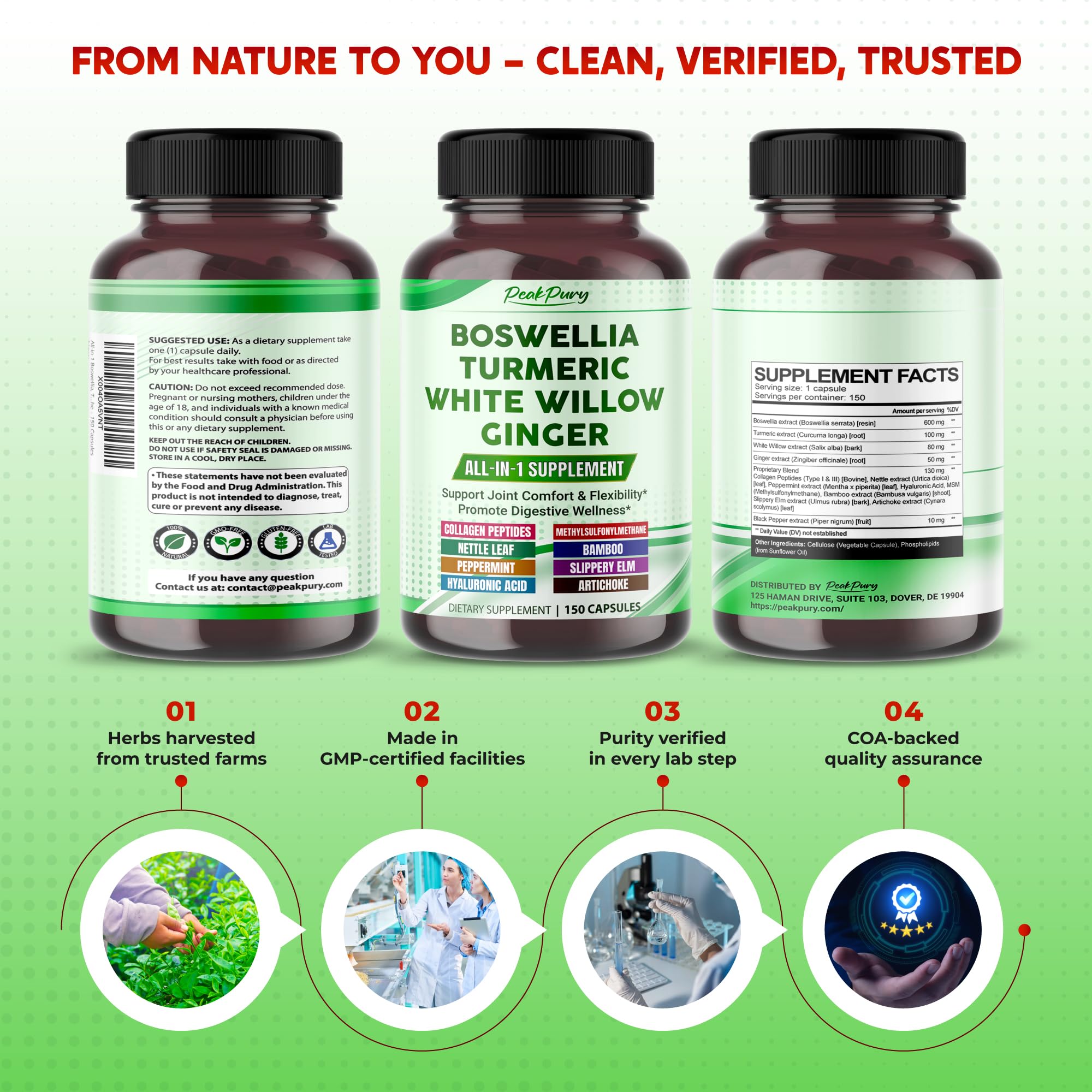 PeakPury Boswellia product packaging