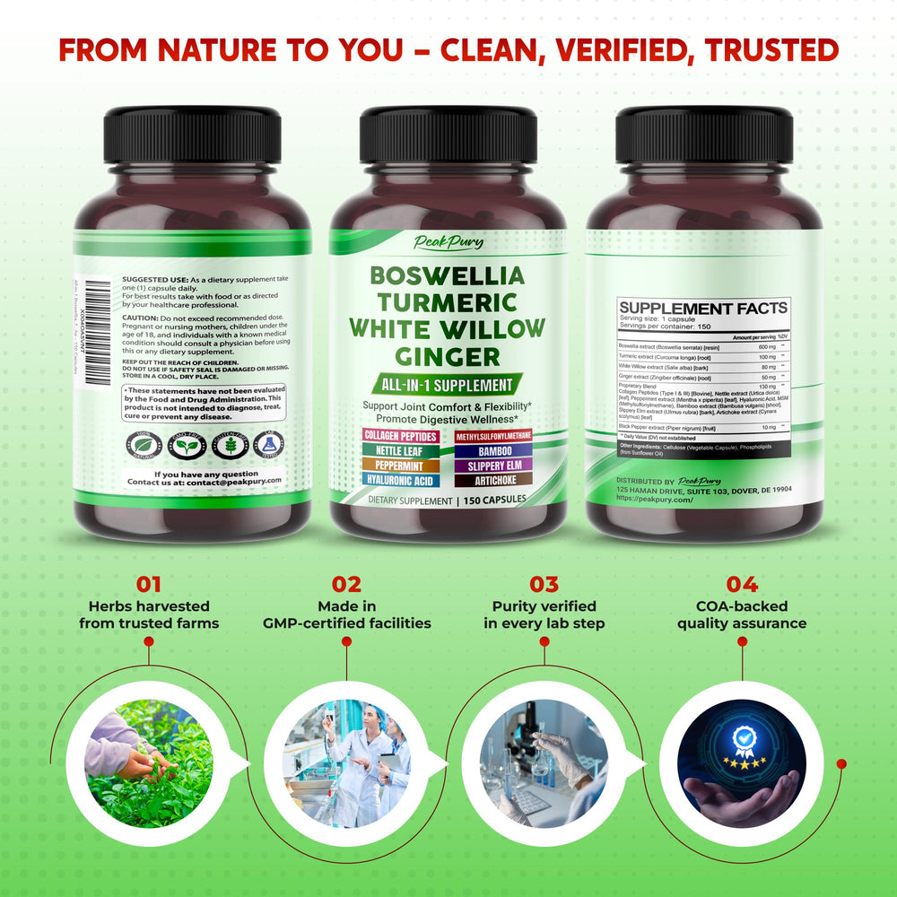 PeakPury Boswellia product packaging