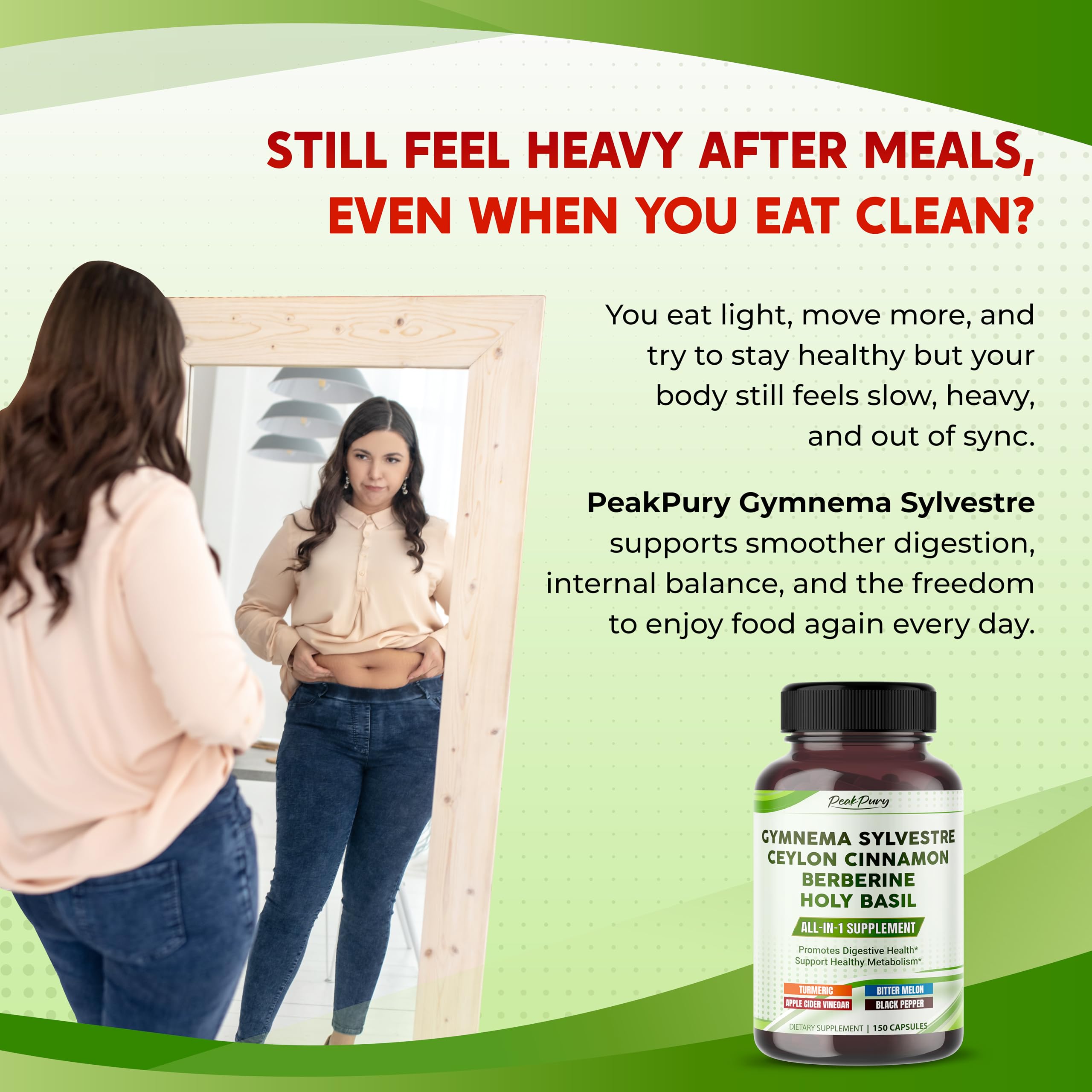 Bottle of PEAKPURY 150 capsules