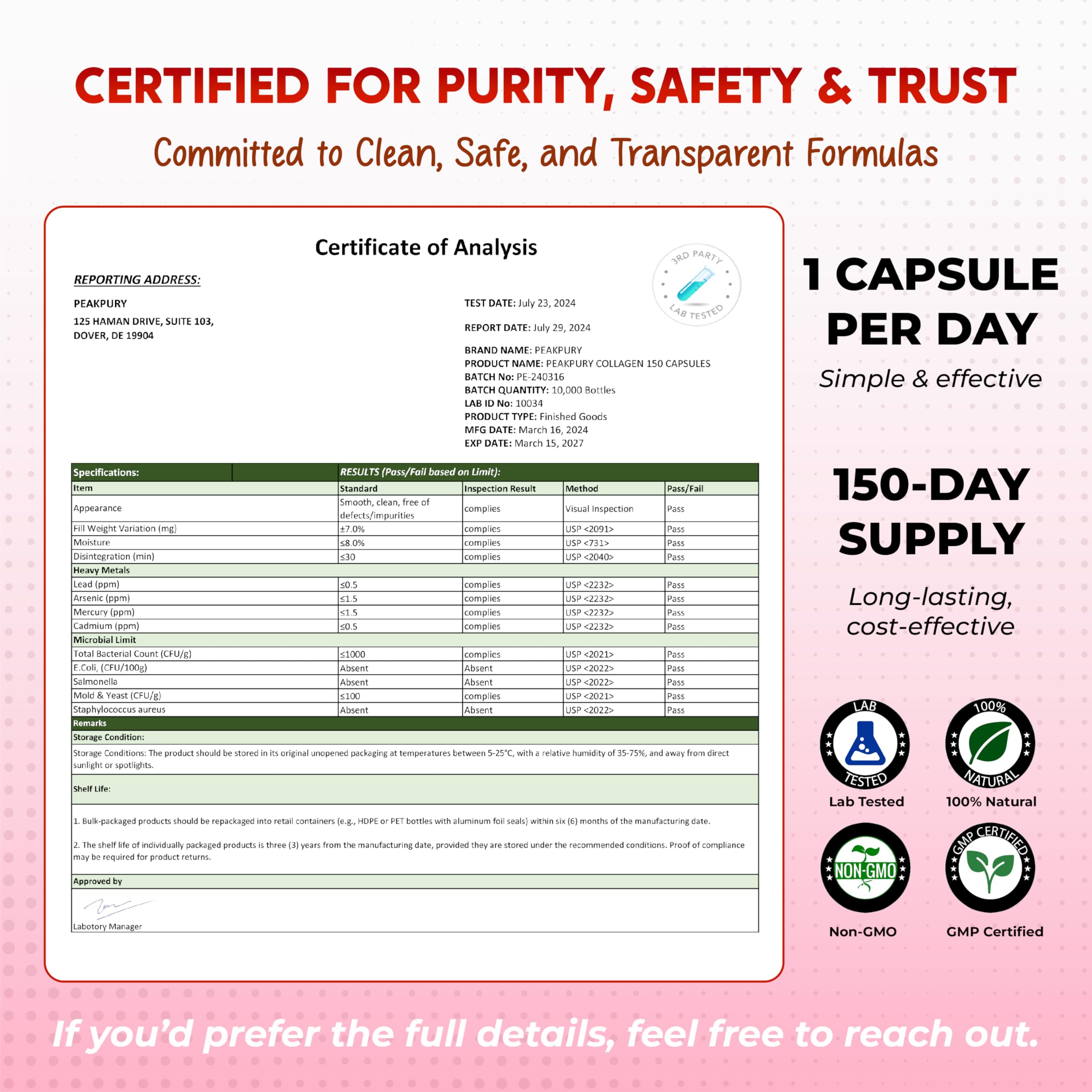 Hair, skin, nails wellness concept with PEAKPURY