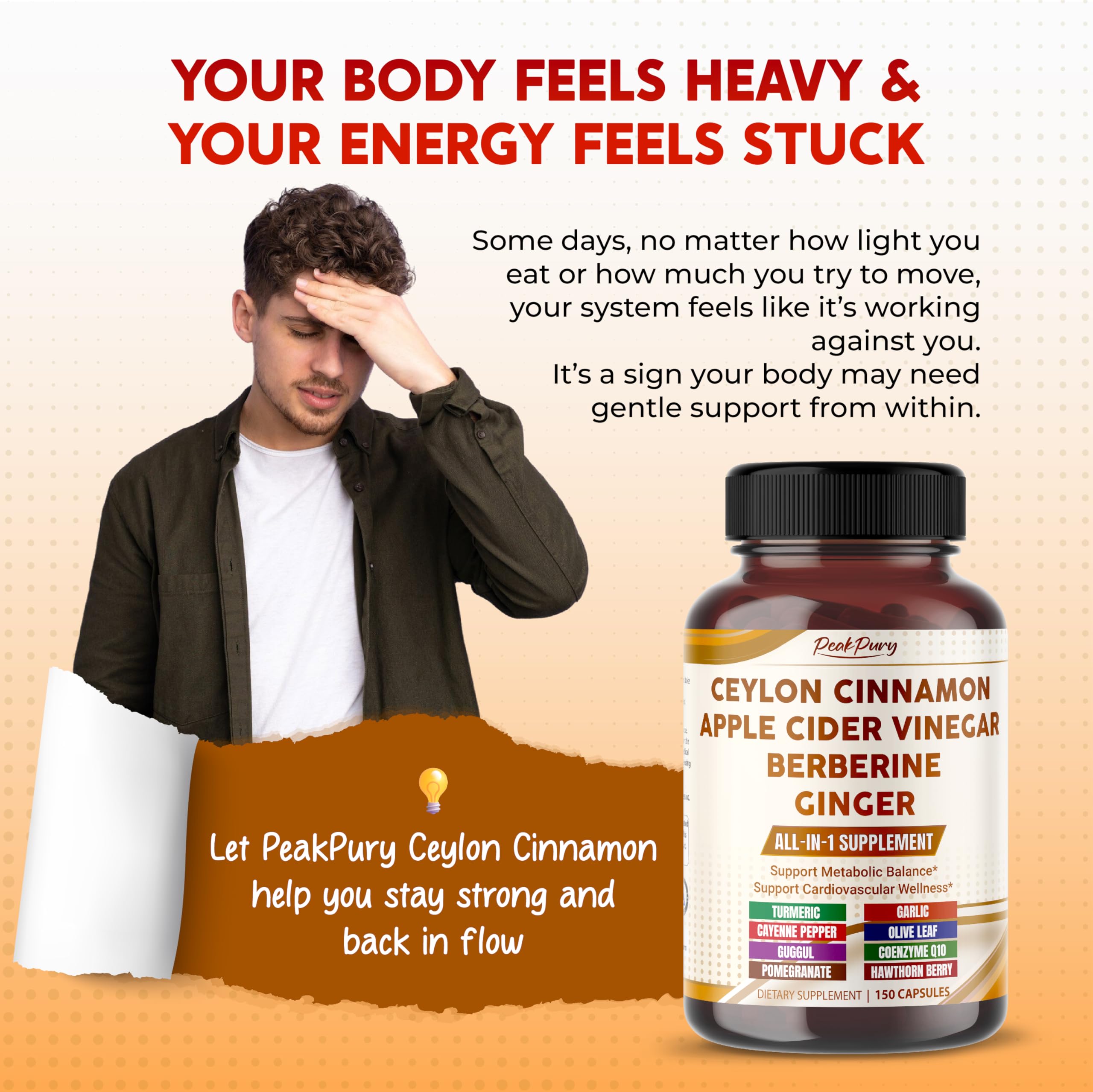 Back label details of PEAKPURY Ultra All-in-1 bottle