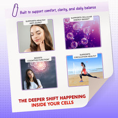 Icons indicating vegetarian, non-GMO, gluten-free and sugar-free formulation