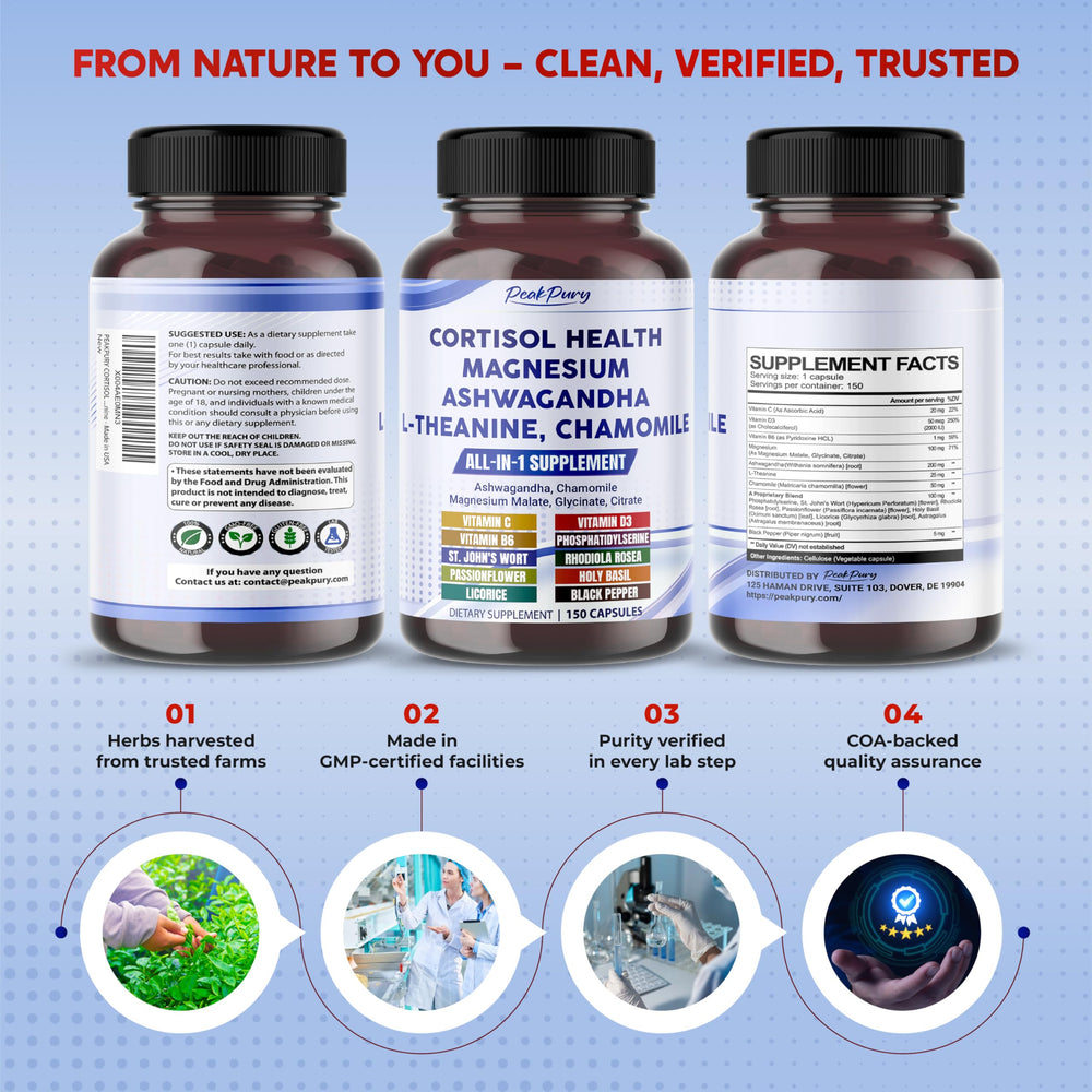 Vitamin B6 ingredient used in PeakPury Cortisol