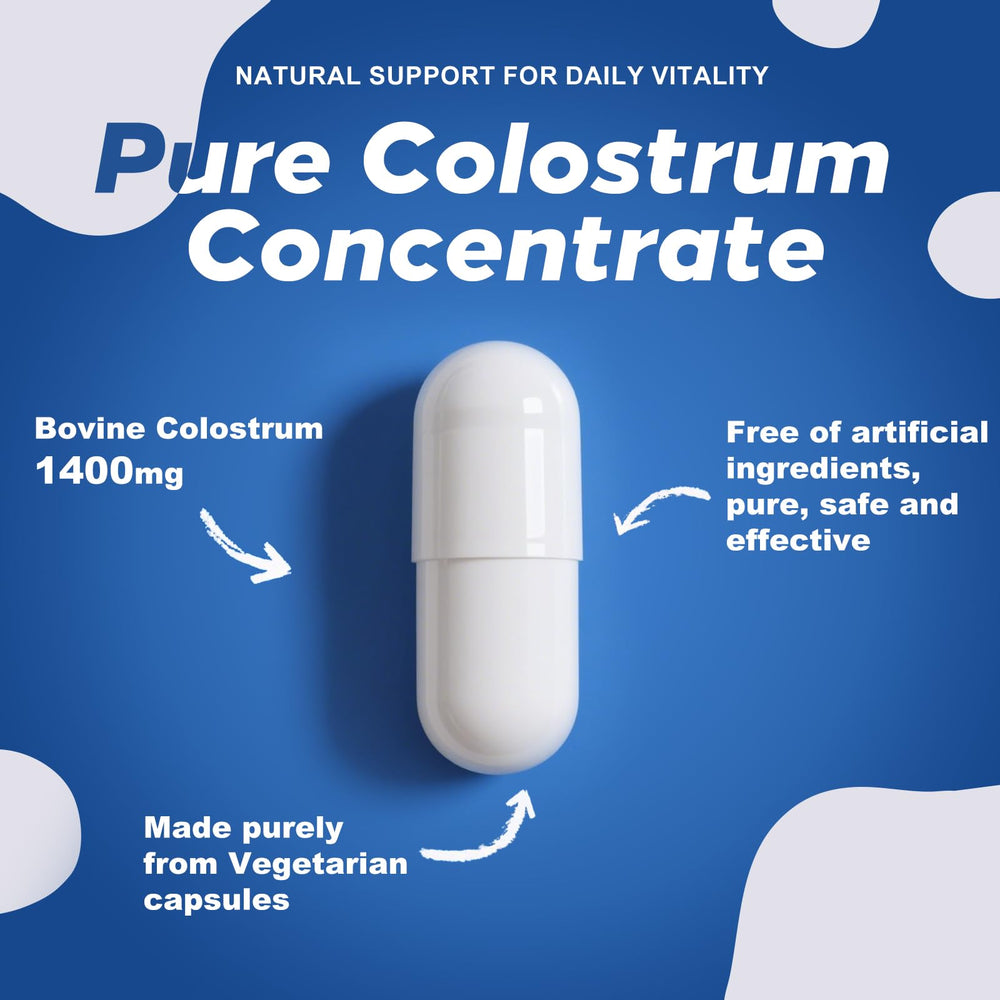 Visual concept of immunity and gut support from colostrum