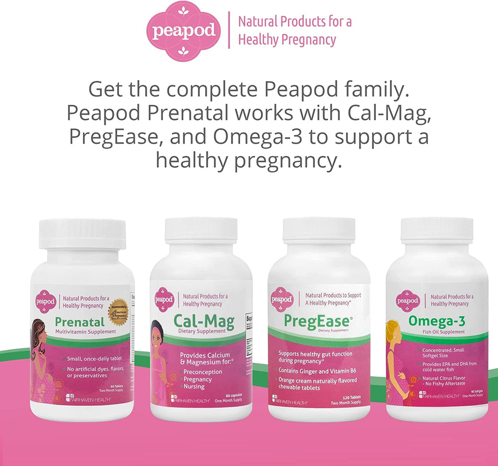 Ingredients list for PeaPod Prenatal Vanilla multivitamin