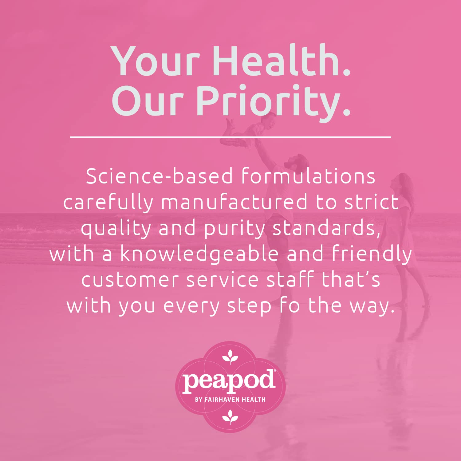 Made in the USA label on the PeaPod Prenatal bottle