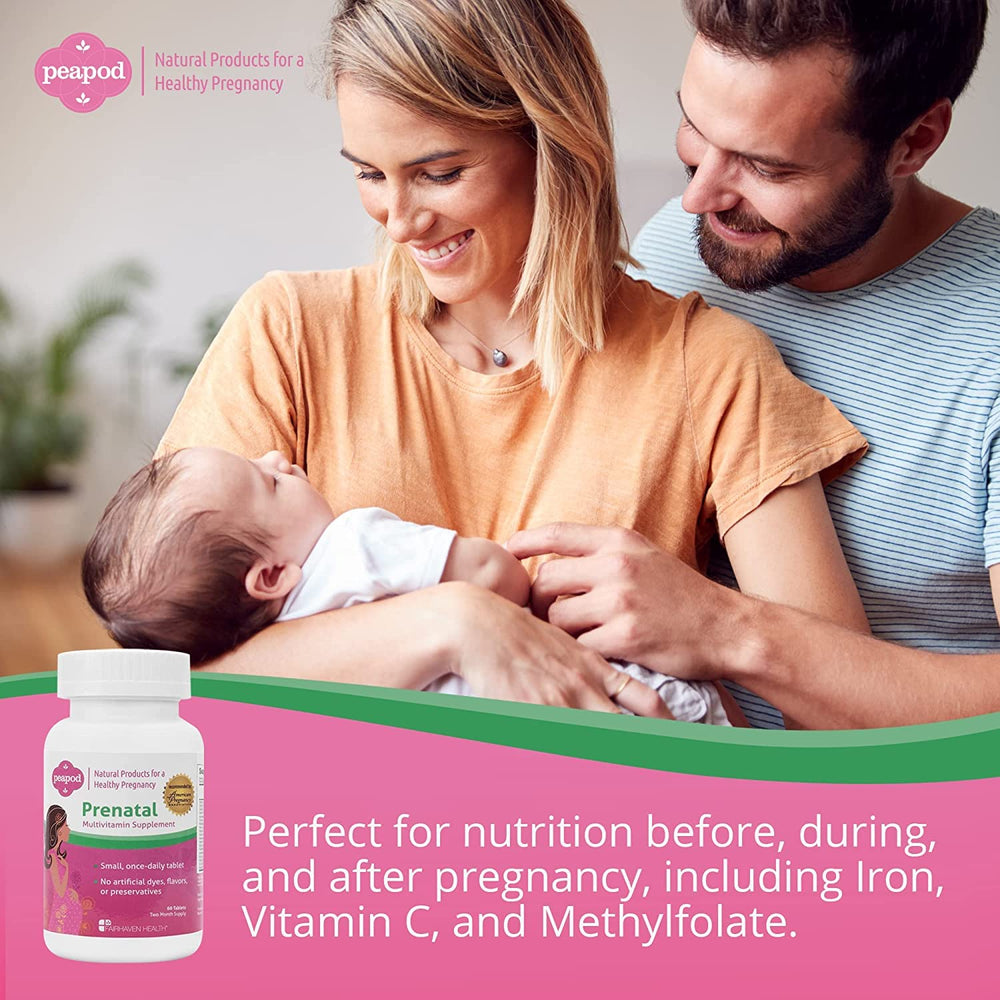 Nutrition facts panel for PeaPod Prenatal Vanilla