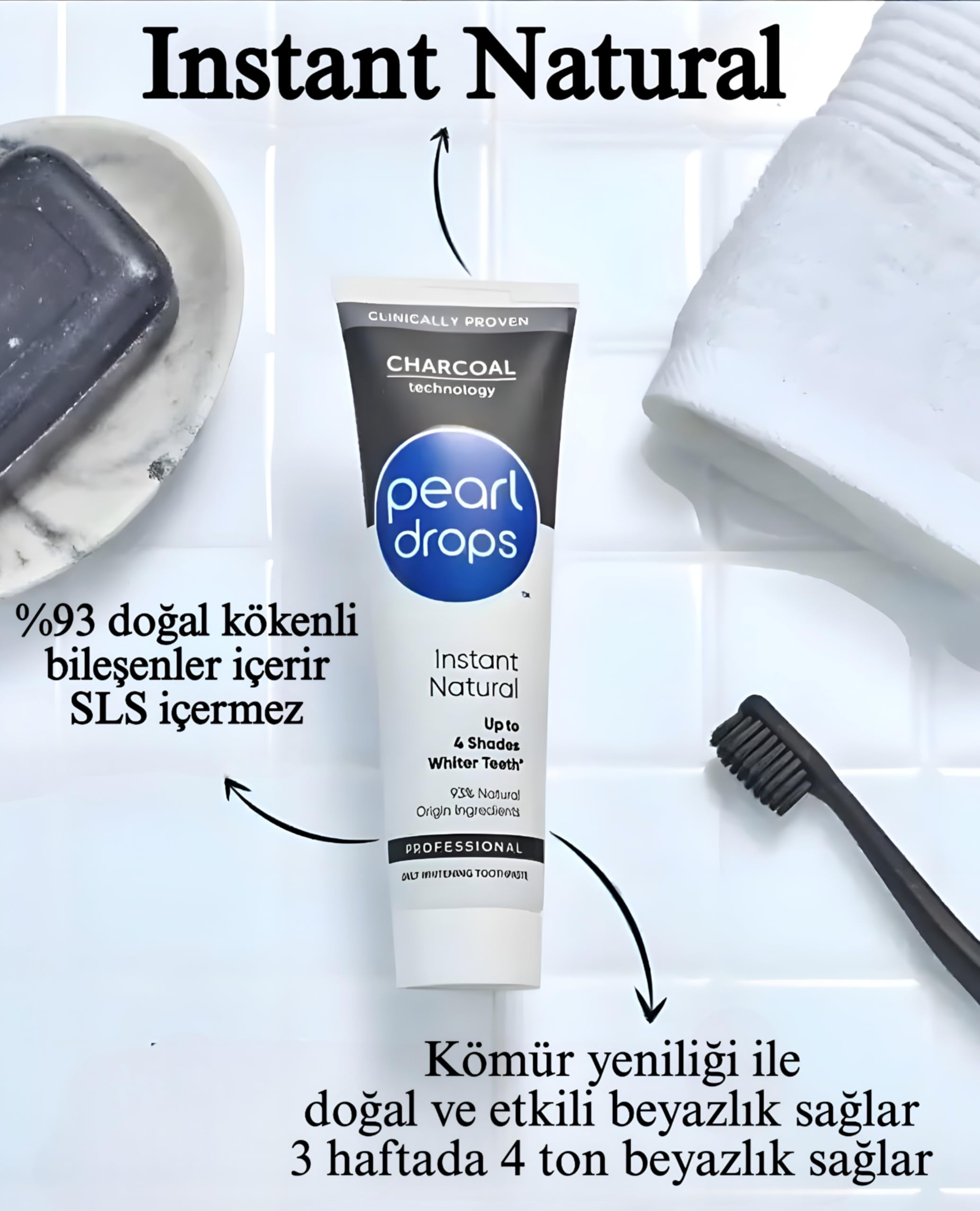 Brand logo and tube on white background