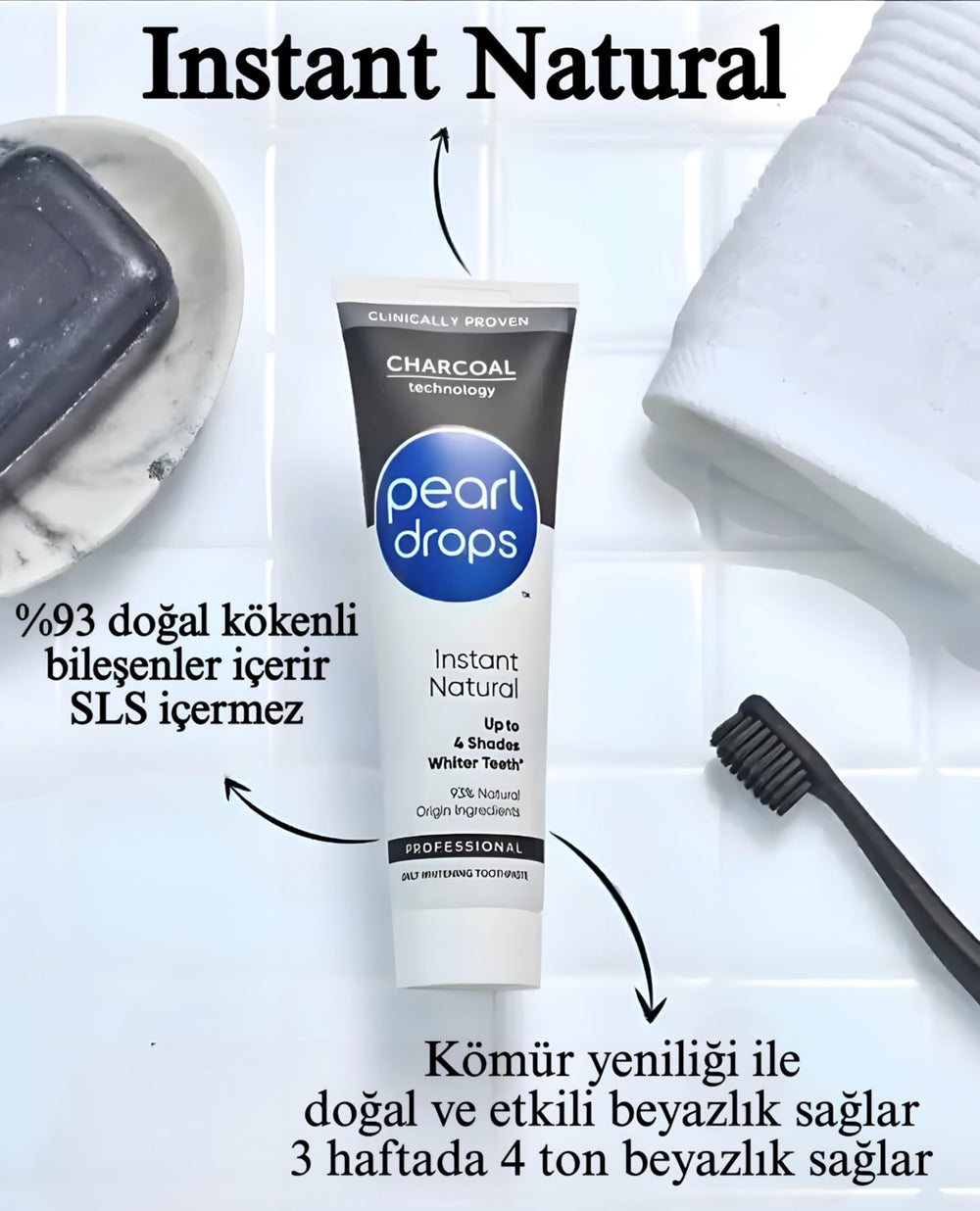 Brand logo and tube on white background