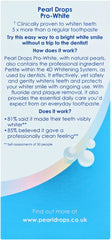 Pearl Drops packaging and 50ml tube on bathroom counter