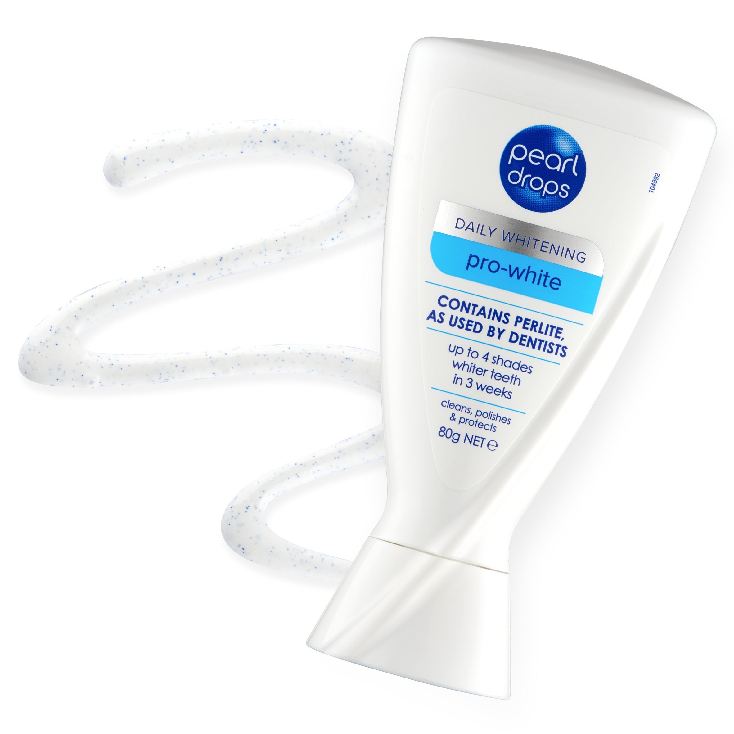 Whitening action concept with pearls and toothbrush