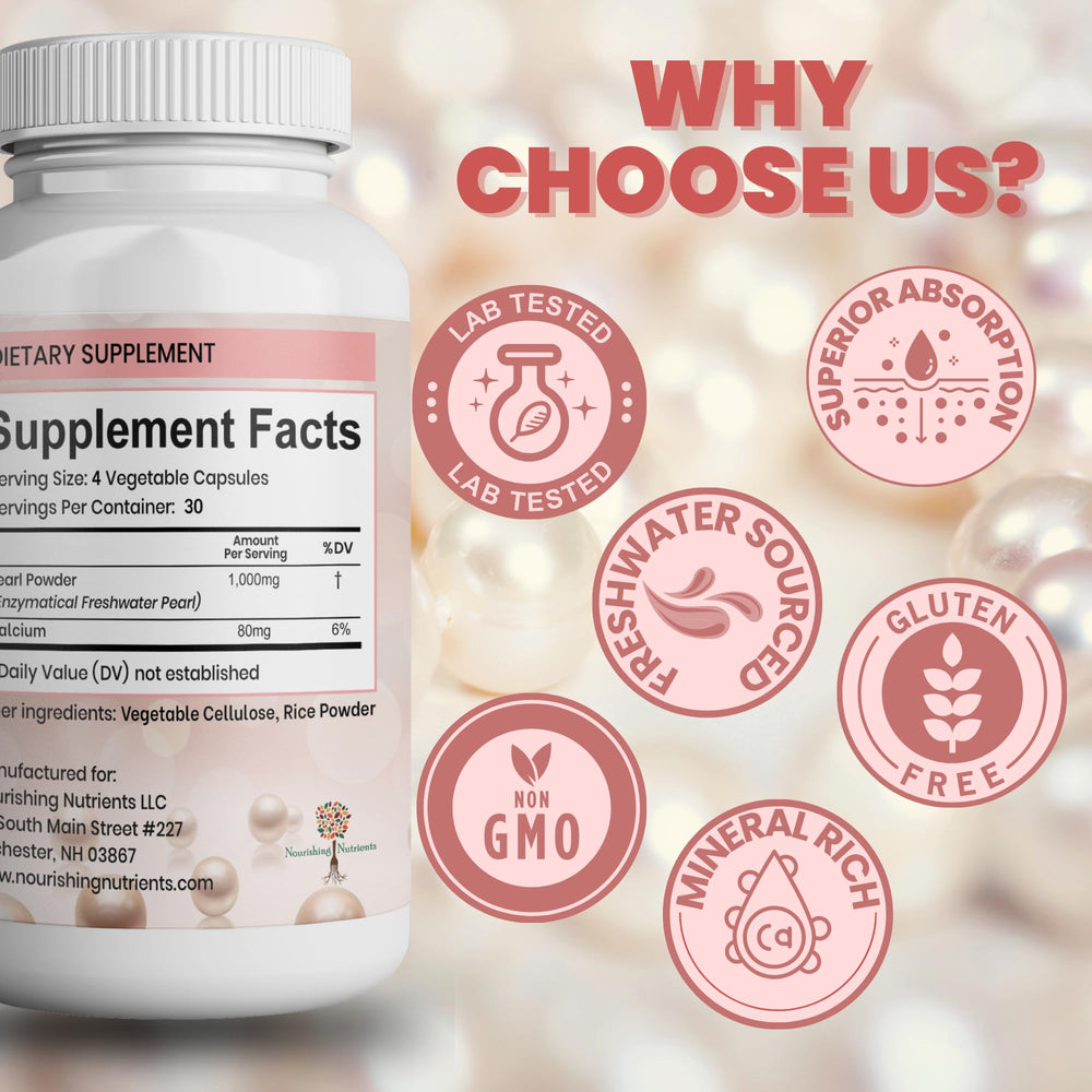 Calcium, amino acids and antioxidant benefits concept