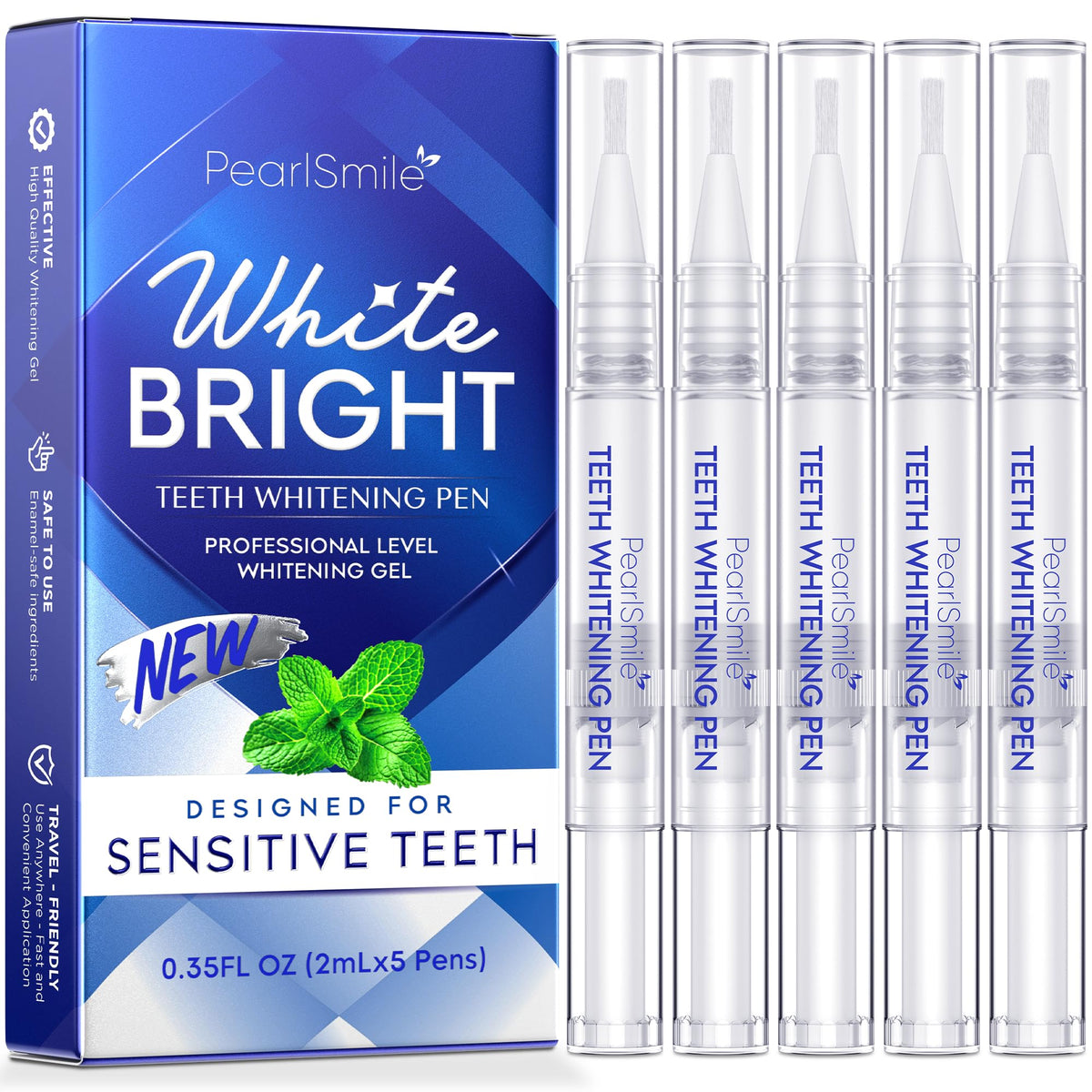 Pearl Smile 5-pack whitening pens front view