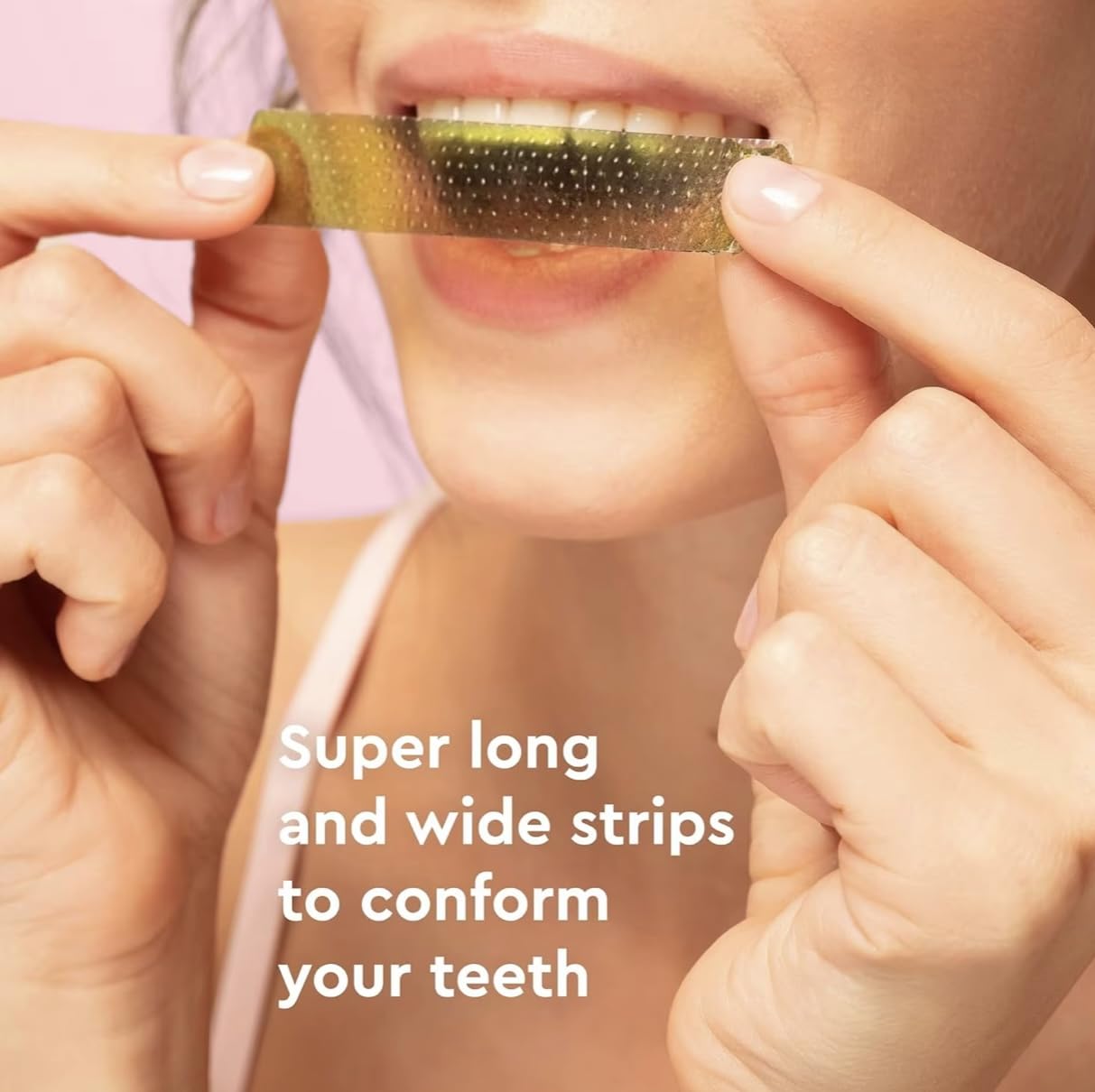 Natural ingredients label for Pearlia Smile Whitening Strips