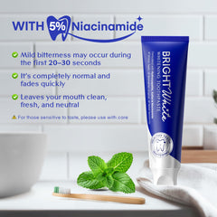 Side view of the PearlSmile toothpaste tube with 4.2oz size indication.