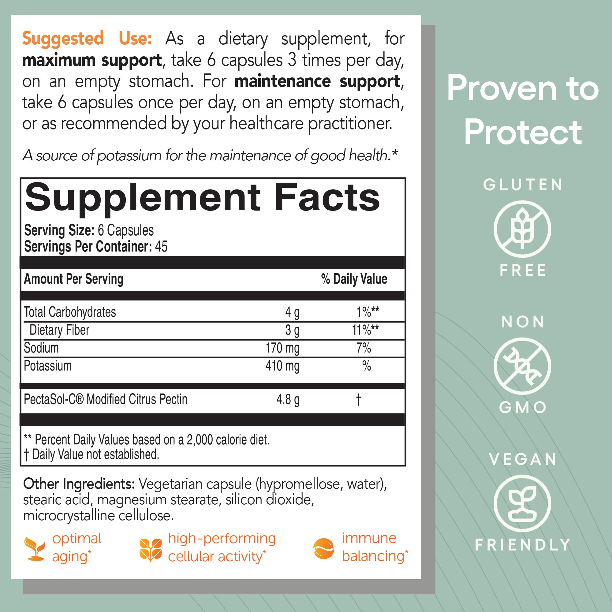 PectaSol helps remove toxins from the body