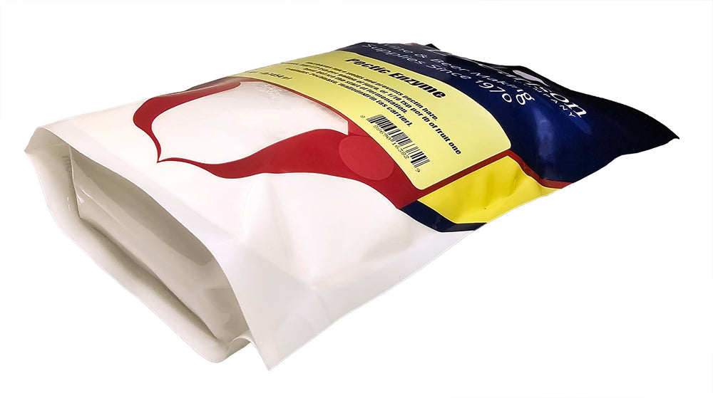 Pectic Enzyme 1-Pound bottle - label close-up